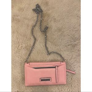 Madden Girl Pink Clutch with Removable Chain